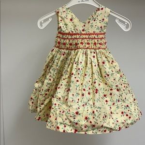 Monica Noel Sleeveless Smocked Wrap Dress 12 mos.